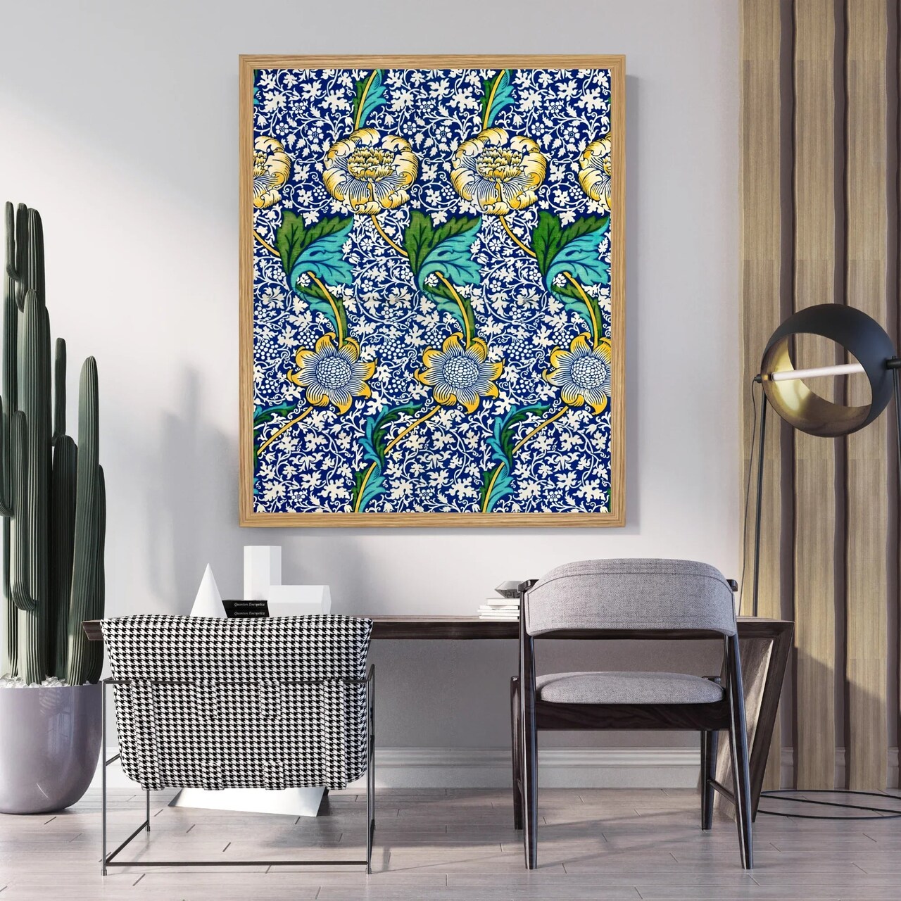Large Framed Corporate Office Decor Wall Art Canvas 40x60 Inch - William Morris